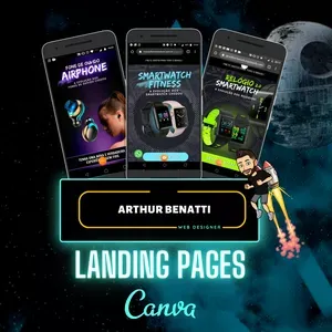 Capa: Download Landing Canva Arthur Benatti: Crie Páginas Incríveis
