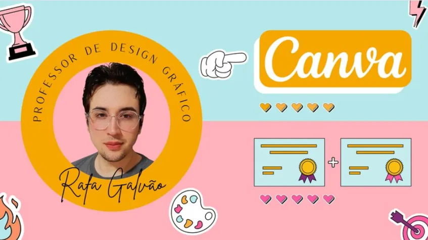 Capa: Baixar Canva Design Descomplicado Rafael Galvão – Curso Completo