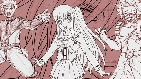 Capa: Curso Básico Mangá Personagens Download Rápido e Fácil