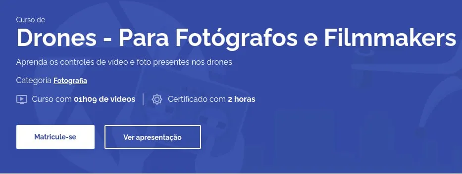 Capa: Curso Drones AvMakers: Baixar Fotografia Aérea Profissional Agora!