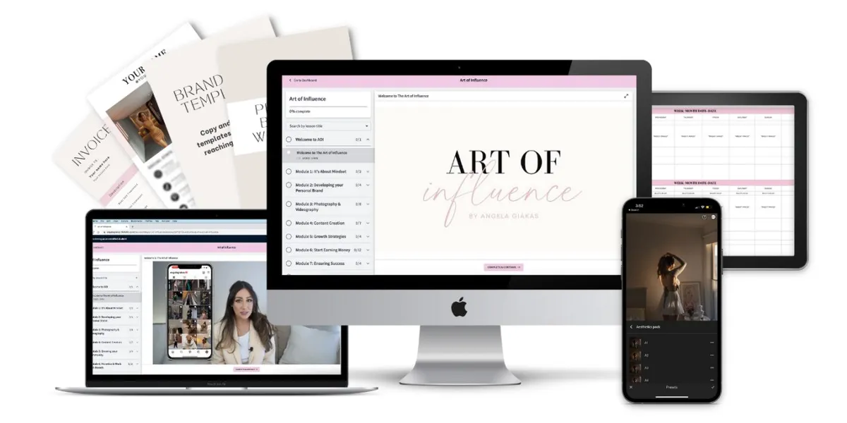 Capa: Baixar: Angela Giakas – Art Of Influence | Curso Completo