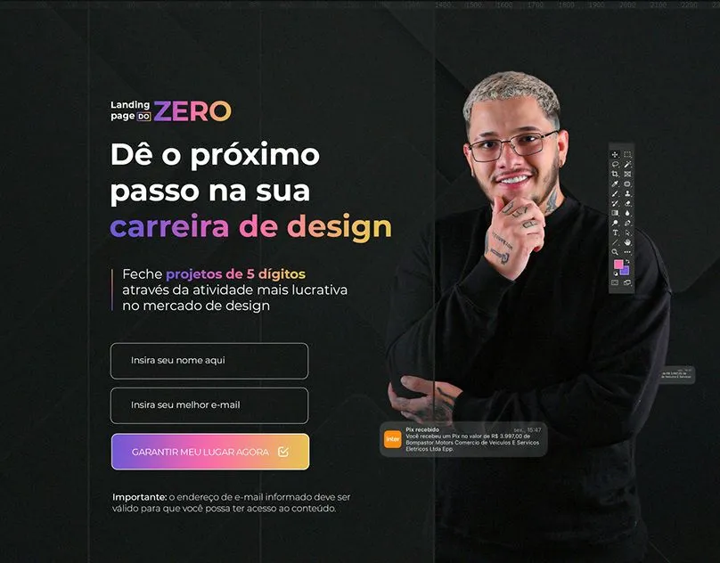 Capa: Landing Page do Zero (Alef Miranda): Baixar Curso Completo 2023