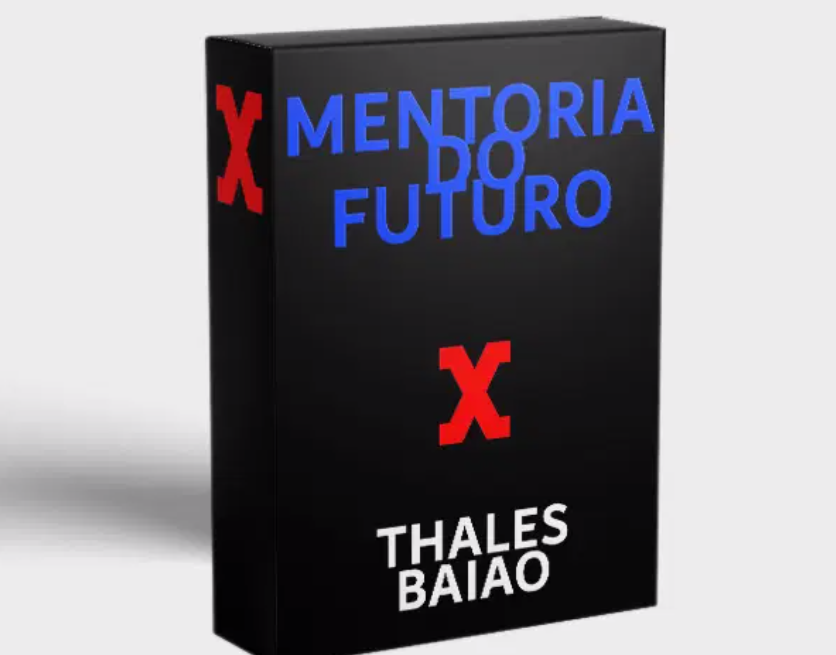 Capa da Mentoria do Futuro Thales Baião com destaque para o nome do curso e do autor.