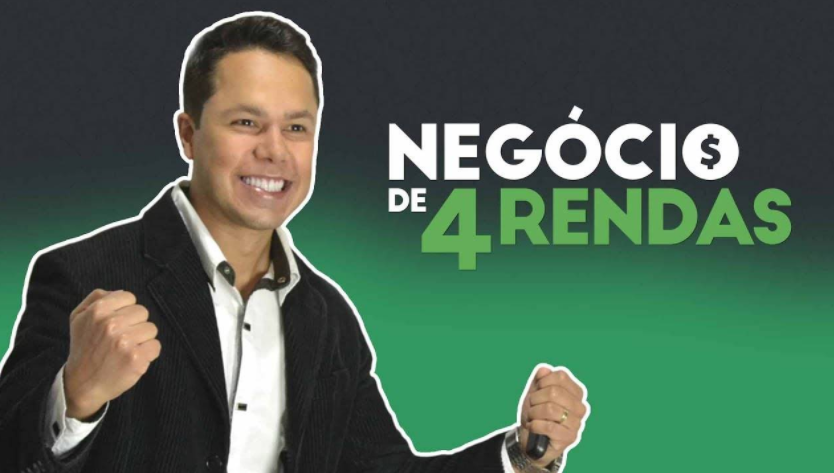 Capa do curso Negócio 4 Rendas de Cassio Canali com o logo do Método DEP e ilustração de sucesso financeiro