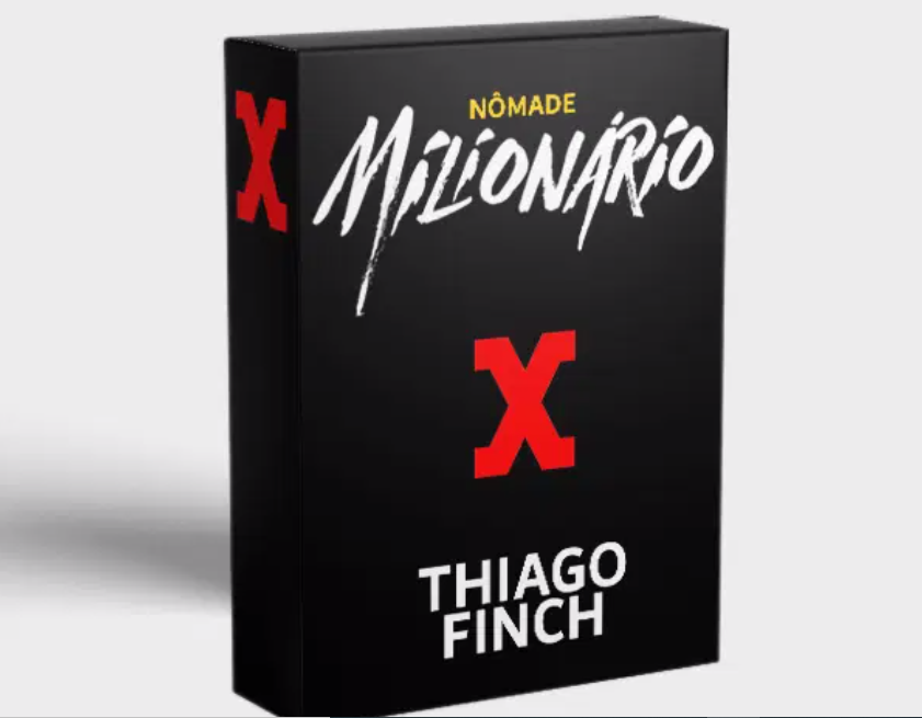 Thiago Finch, o Nômade Milionário, em um ambiente de trabalho moderno, demonstrando sucesso em marketing digital.