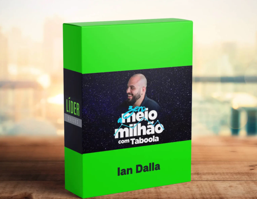 Ian Dalla ensinando estratégias de tráfego nativo para o curso Zero a Meio Milhão com Taboola