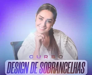 Designer de sobrancelhas profissional aprendendo técnicas avançadas com curso online Raquel Barros
