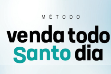 Capa do curso Venda Todo Santo Dia de Leandro Ladeira com ícones de vendas e sucesso financeiro.