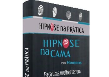 Homem utilizando técnicas de hipnose na cama para proporcionar prazer à parceira.