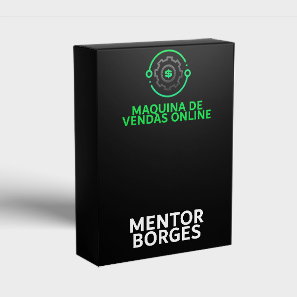 Capa do curso Máquina de Vendas Online Gestor Milionário com elementos gráficos de crescimento financeiro e marketing digital.