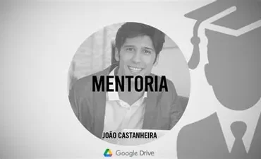 Capa do curso Mentoria João Castanheira 2020 em formato digital com ícones de download e sucesso