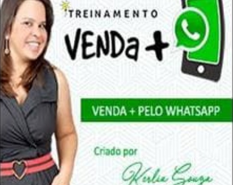 Kerlia Sousa ensinando a vender mais no WhatsApp com o curso Treinamento Vender Mais no Zap.