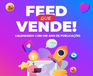 Capa do curso Feed Que Vende com calendário e estratégias de marketing digital