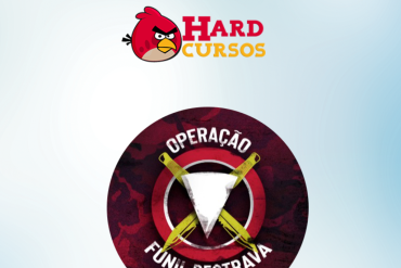Logo do treinamento Operação Funil Destrava de Rafael Marques, com ícones de funil e gráficos de crescimento financeiro.