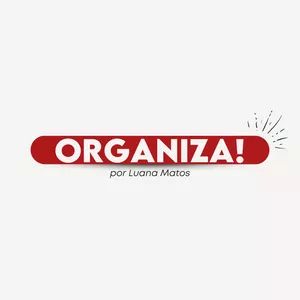 Capa do curso Organiza! Luana Matos com ferramentas de organização