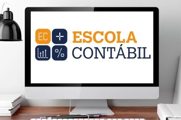 Capa do curso Escola Contábil de Gabriel Rabelo com título em destaque