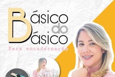 Lidiane Severiano ensinando técnicas de encadernação artesanal em vídeo.