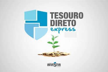 Capa do Curso Tesouro Direto Express mostrando gráficos de investimento e crescimento financeiro.