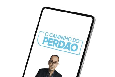 Capa do curso 'O Caminho do Perdão' com o logo do Instituto Brasileiro de Coaching, ilustrando uma jornada de cura e autoconhecimento.