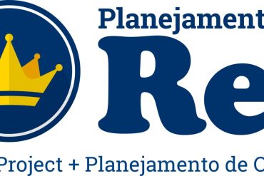 Capa do curso Planejamento Rei em formato digital com ícones de download e estratégia