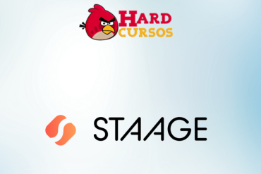 Logo do Staage Marketing para Todo Mundo com ícones de sucesso digital