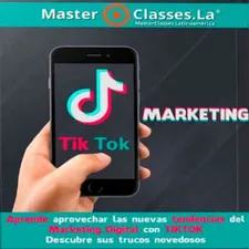 TikTok Ads Academy Edu Maia: Logo do curso e imagem de um gráfico de crescimento de vendas