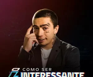 Capa do curso online "Como ser interessante na internet" com Whindersson Nunes, focado em marketing digital e copywriting.